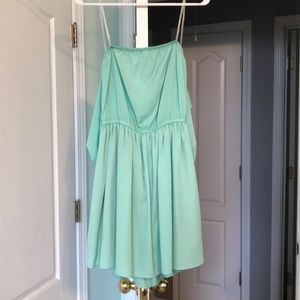 Mint Dress Off the Shoulder Sleeves from Entourage